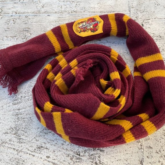 Harry Potter Scarf Red/Yellow Long Scarf 100% Wool Scarf Unisex - Picture 3 of 12
